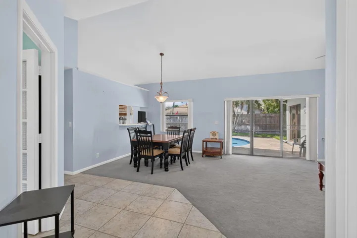 View on Living Room / Dining from Foyer