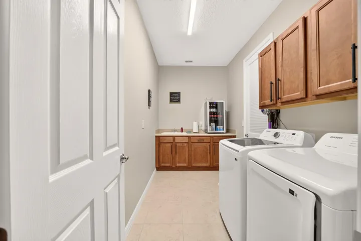 Utility Room with Washer & Gas Dryer