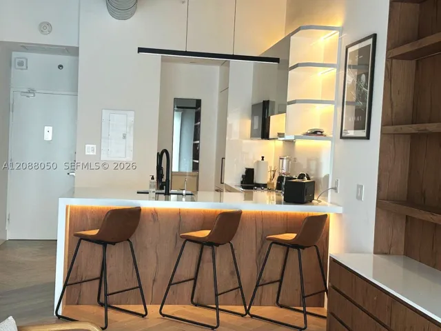 High End Finishes with Island Seating