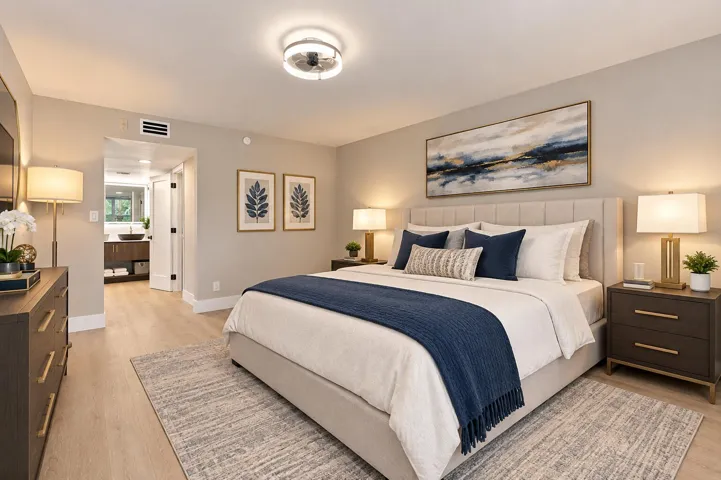 Virtual Furnished Primary Bedroom