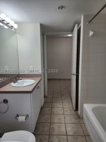 Same Bathroom looking from Dining/Den Room