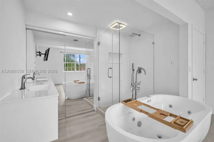 Open concept bathroom