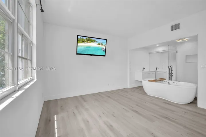 Open concept bathroom