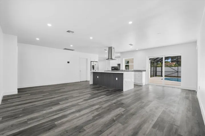 Family, Dining and Kitchen View