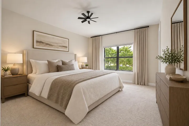 4488 Primary bedroom staged