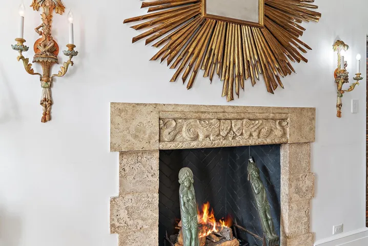 34-VINTAGE FIREPLACE