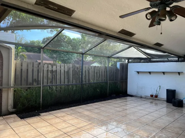 Large screened patio