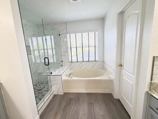 master bath and shower