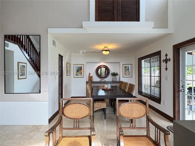 View from Living Room to Dining Room