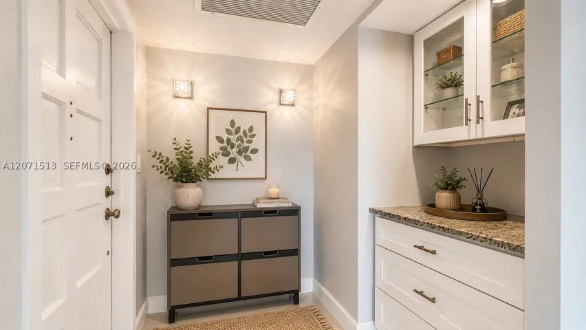 Virtually staged to help you visualize the space and inspire décor ideas.