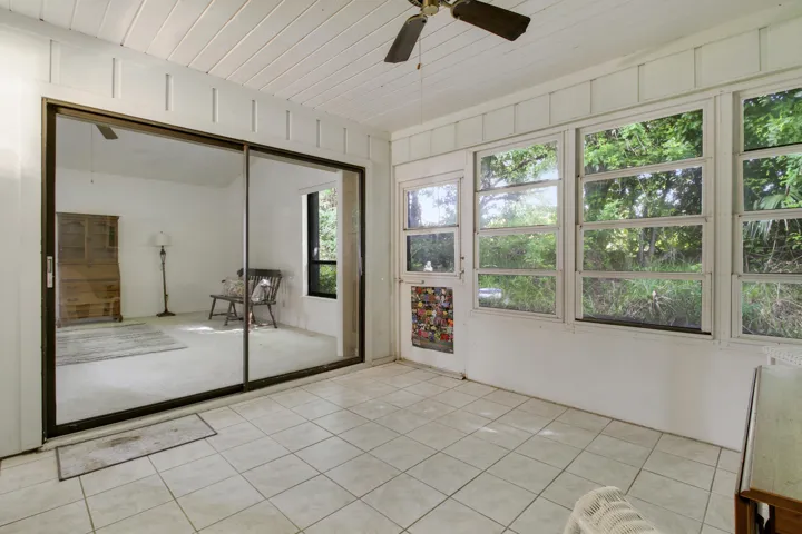 Sunroom and Living Room