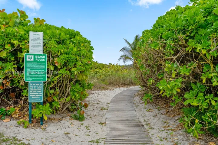 Beach entrance