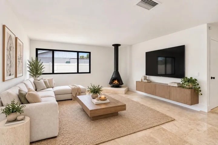 Family Room Staged