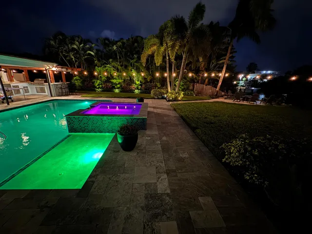 Evening Pool Yard