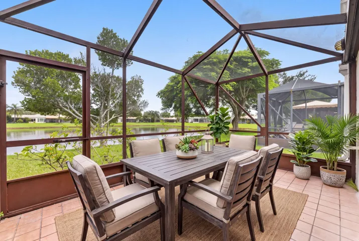 Screened Patio Staged