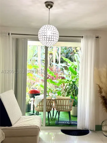 view from the dining area