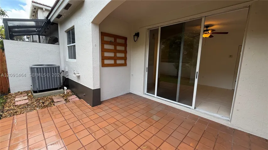 Patio and fenced yard
