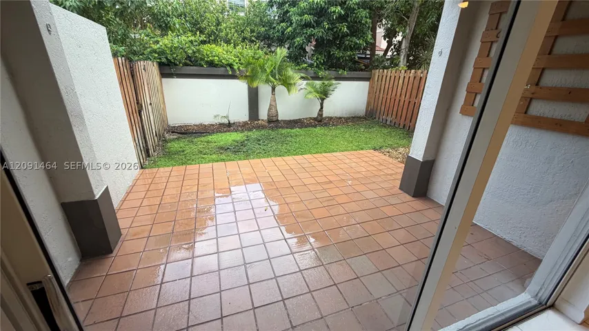 Patio and fenced yard