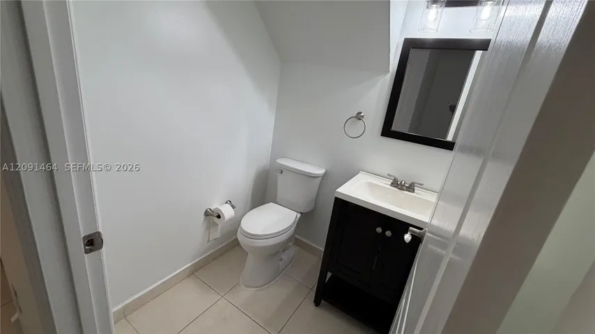 Half bath on 1st floor