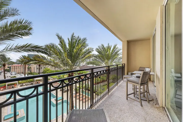 Pool-Facing Balcony Views