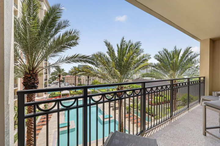 Pool-Facing Balcony Views