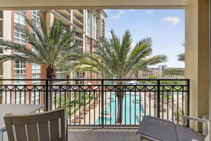 Pool-Facing Balcony Views