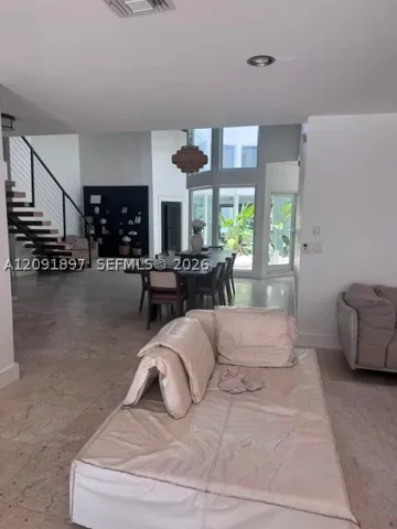 view from Florida room towards entrance