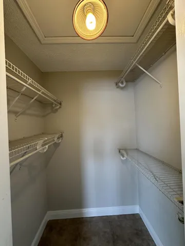 Primary suite, walk-in closet