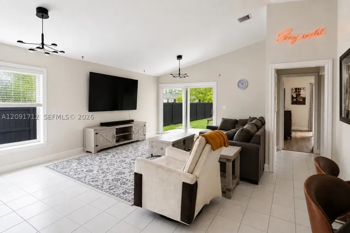 Open concept living area