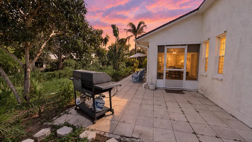 patio sunset