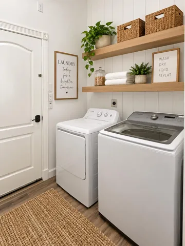 AI staged laundry room