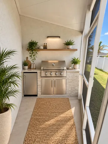 AI staged patio
