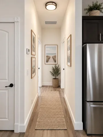 AI staged hallway