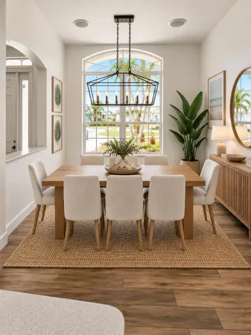 AI Staged dining area
