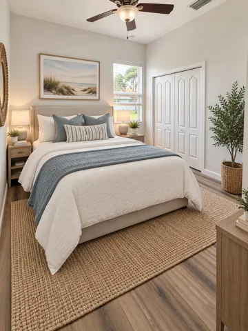 AI staged 2nd bedroom
