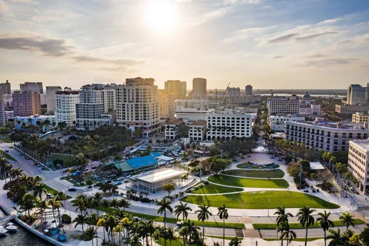 Downtown WPB City Skyline