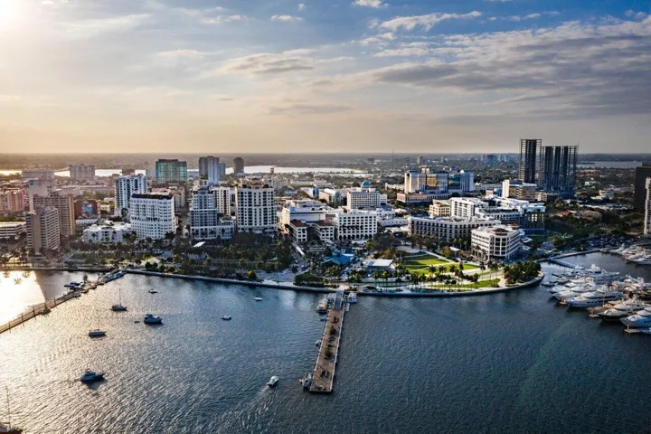Downtown West Palm Beach City Skyline