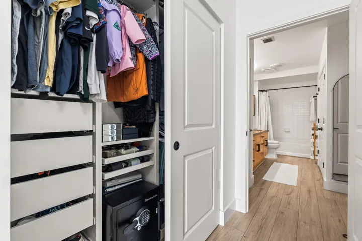 Double Closet with Custom Built-Ins