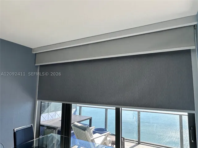 Black Out Sheer Power Remote Blinds Living ROom