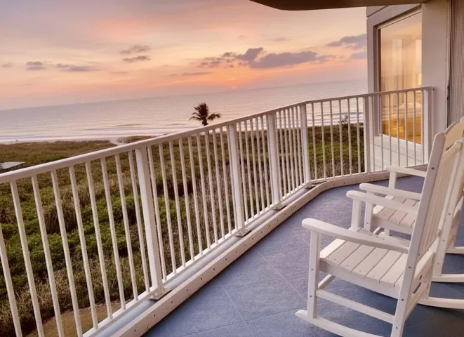 Balcony view twilight