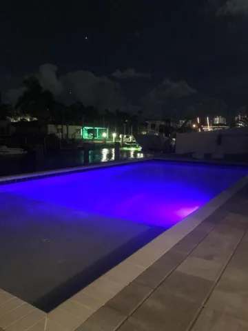 Night pool shot