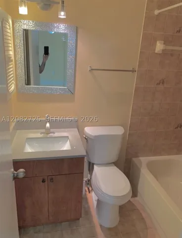 2 of 2: Image depicting the hall bathroom.