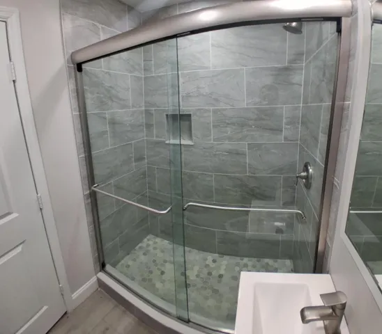 Bathroom walk-in shower