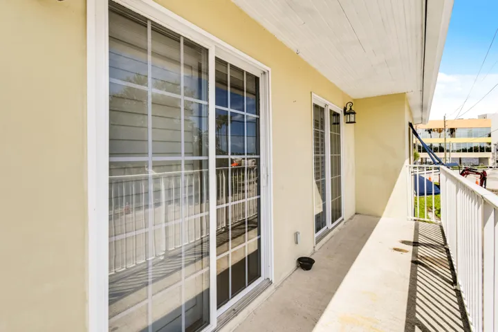second floor balcony