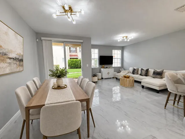 Virtually Staged Dining Table