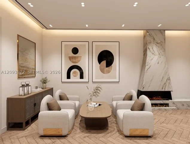 artist rendering of interior based on plans