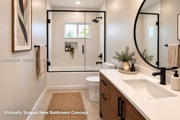 Virtually Staged New Bathroom Concept
