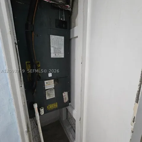 central a/c unit in hallway