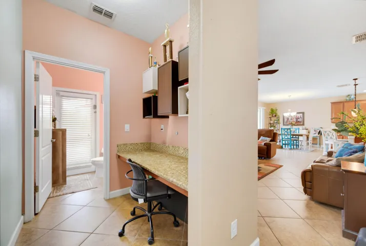 Living Room and Office Area