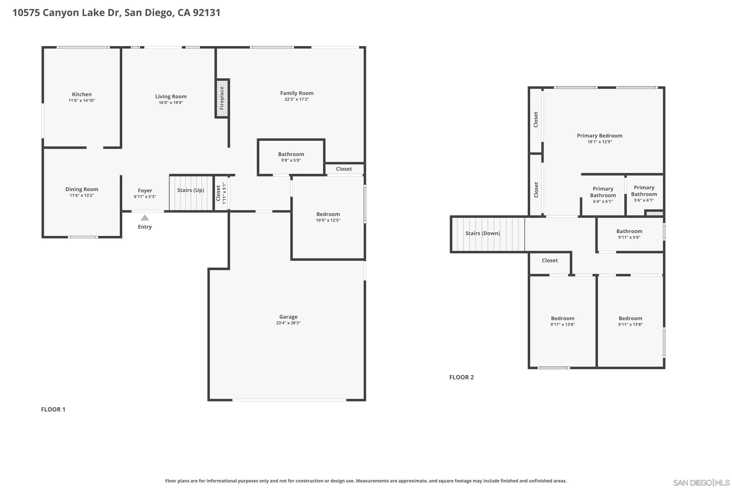 10575 Canyon Lake Dr, San Diego, CA, 92131